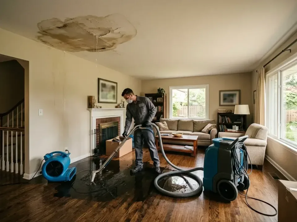 attic-pipe-burst-ceiling-drip-008 — frequently asked questions, Water Damage Restoration & Carpet Care in Milwaukie, OR